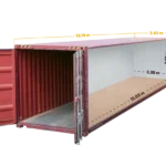 40 Fuß offener High-Cube-Container, umgebaut