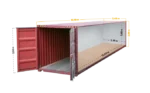40 Fuß offener High-Cube-Container, umgebaut