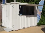 Herausnehmbarer Behälterbar XL 3 × 2 Meter weißer RAL 9016