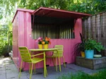 Faltbarer Container Bar 4 × 2 Meter Pink RAL 3014 – Bild 3