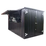 Faltbare Behälterstange 4 × 2 Meter schwarz RAL 9005 – Bild 5